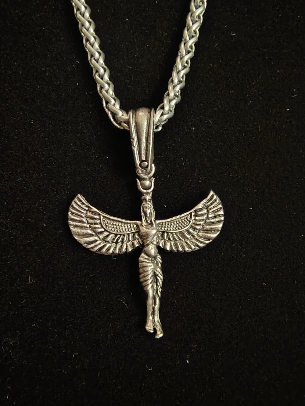 Winged Goddess Isis Pendant Necklace